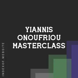 Yiannis Onoufriou Masterclass | Indexof