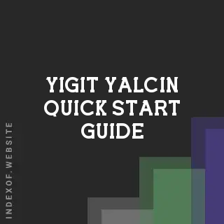Yigit Yalcin Quick Start Guide | Indexof