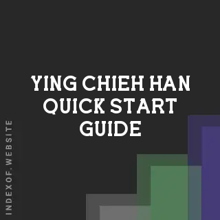 Ying-chieh Han Quick Start Guide | Indexof