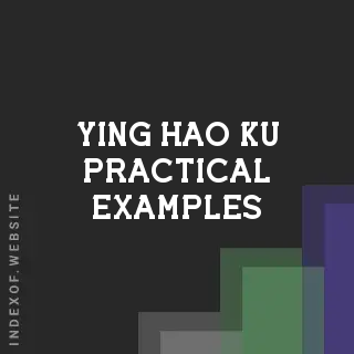 Ying-hao Ku Practical Examples | Indexof