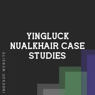 Yingluck Nualkhair Case Studies | Indexof