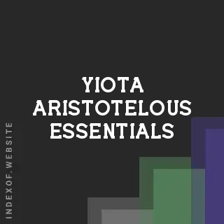 Yiota Aristotelous Essentials | Indexof