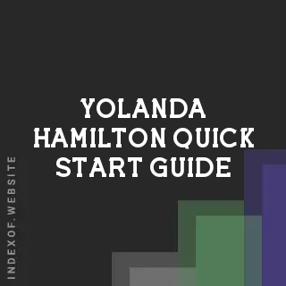 Yolanda Hamilton Quick Start Guide | Indexof