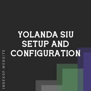 Yolanda Siu Setup and Configuration | Indexof