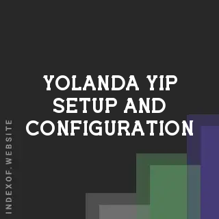 Yolanda Yip Setup and Configuration | Indexof