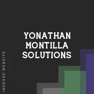 Yonathan Montilla Solutions | Indexof