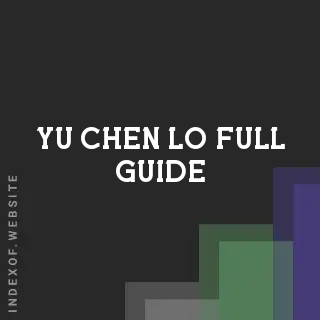Yu-chen Lo Full Guide | Indexof