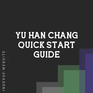Yu-han Chang Quick Start Guide | Indexof
