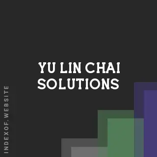 Yu-lin Chai Solutions | Indexof