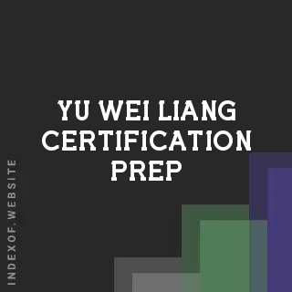 Yu-wei Liang Certification Prep | Indexof