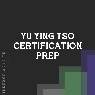 Yu-ying Tso Certification Prep | Indexof