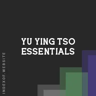 Yu-ying Tso Essentials | Indexof