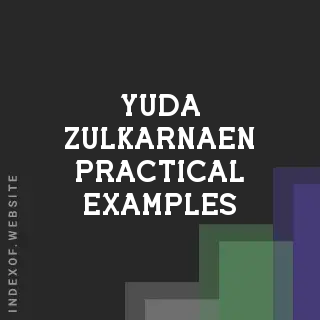 Yuda Zulkarnaen Practical Examples | Indexof