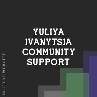 Yuliya Ivanytsia Community Support | Indexof