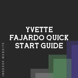 Yvette Fajardo Quick Start Guide | Indexof