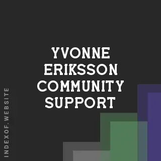Yvonne Eriksson Community Support | Indexof