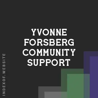 Yvonne Forsberg Community Support | Indexof