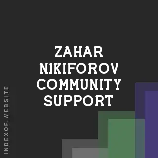 Zahar Nikiforov Community Support | Indexof