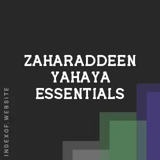 Zaharaddeen Yahaya Essentials | Indexof