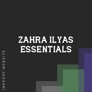Zahra Ilyas Essentials | Indexof