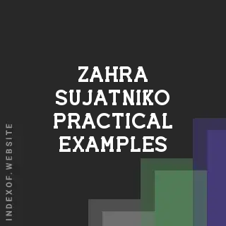 Zahra Sujatniko Practical Examples | Indexof