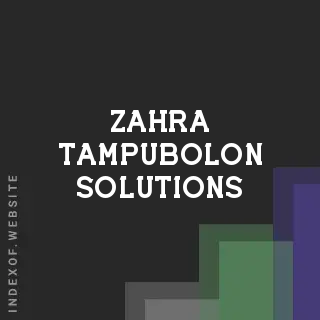 Zahra Tampubolon Solutions | Indexof