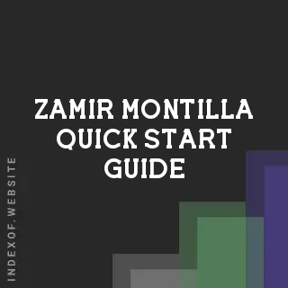 Zamir Montilla Quick Start Guide | Indexof