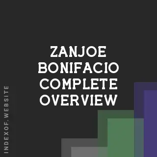 Zanjoe Bonifacio Complete Overview | Indexof