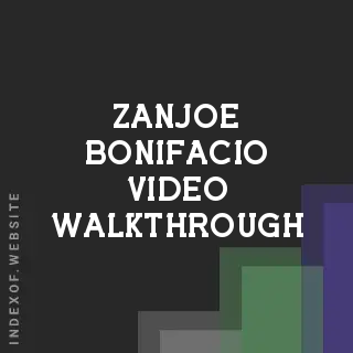 Zanjoe Bonifacio Video Walkthrough | Indexof