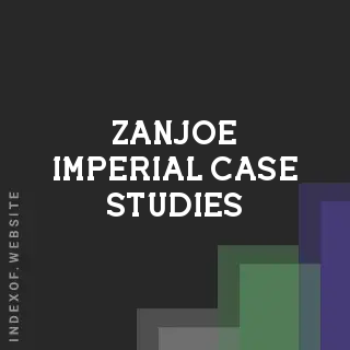 Zanjoe Imperial Case Studies | Indexof