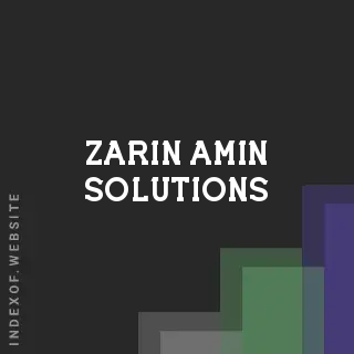 Zarin Amin Solutions | Indexof
