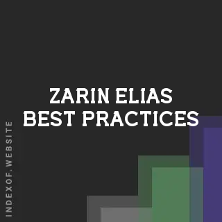 Zarin Elias Best Practices | Indexof