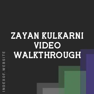 Zayan Kulkarni Video Walkthrough | Indexof