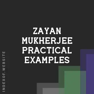 Zayan Mukherjee Practical Examples | Indexof
