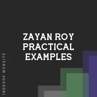 Zayan Roy Practical Examples | Indexof