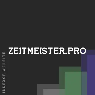 zeitmeister.pro by Karina Moreno site -  Indexof