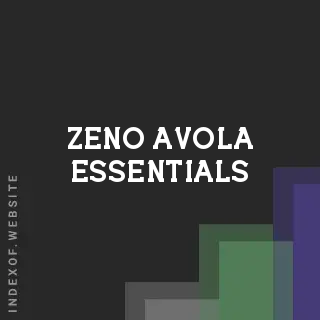 Zeno Avola Essentials | Indexof