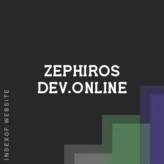 zephiros-dev.online by Inigo Aguilar site -  Indexof