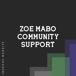 Zoe Mabo Community Support | Indexof