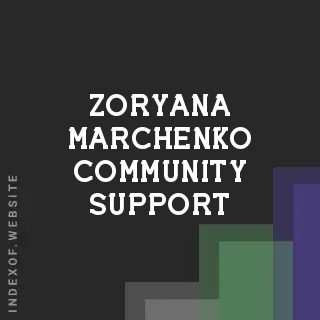 Zoryana Marchenko Community Support | Indexof