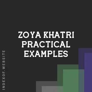 Zoya Khatri Practical Examples | Indexof