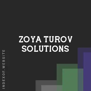 Zoya Turov Solutions | Indexof