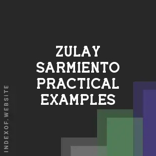Zulay Sarmiento Practical Examples | Indexof
